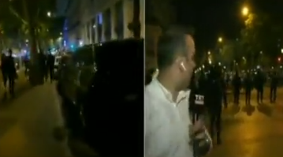 Fransa'da olayların ortasında kalan TRT muhabirini Türkçe uyaran polis bakın nereli çıktı