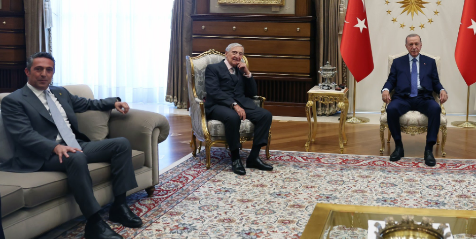 Beştepe'ye sürpriz ziyaret! Ali Koç ve Rahmi Koç...