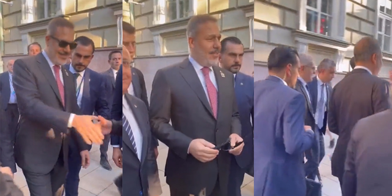 Hakan Fidan'a NATO Zirvesi'nin yapıldığı Litvanya'da vatandaşın sorduğu soru dikkat çekti! Böyle yanıt verdi