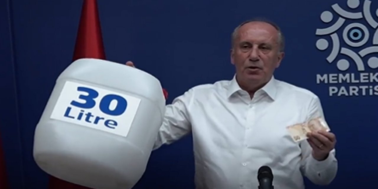 Muharrem İnce'nin 1 yıl önce bidonla çıktığı video gündem oldu: "Erdoğan bir daha seçilirse bardakla benzin, mazot alırız!"