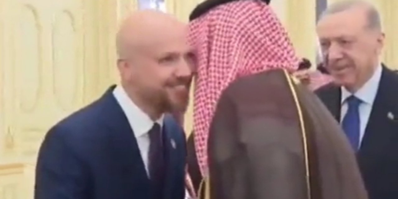 Erdoğan, yanında götürdüğü oğlu Bilal Erdoğan'ı Veliaht Prens Selman'la böyle tanıştırdı