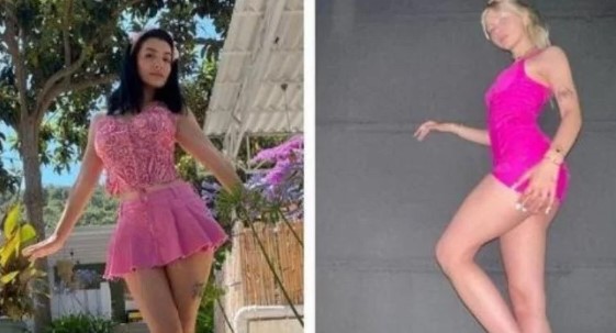 Aleyna tilki ve annesi 'Barbie' oldu