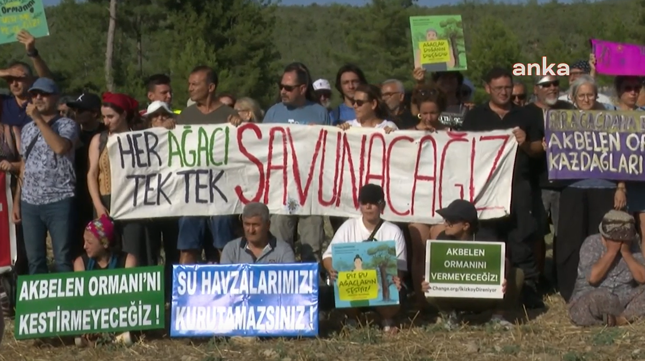 Akbelen'de insan zinciri! TİP'li Ahmet Şık Gezi'deki o sözü hatırlattı