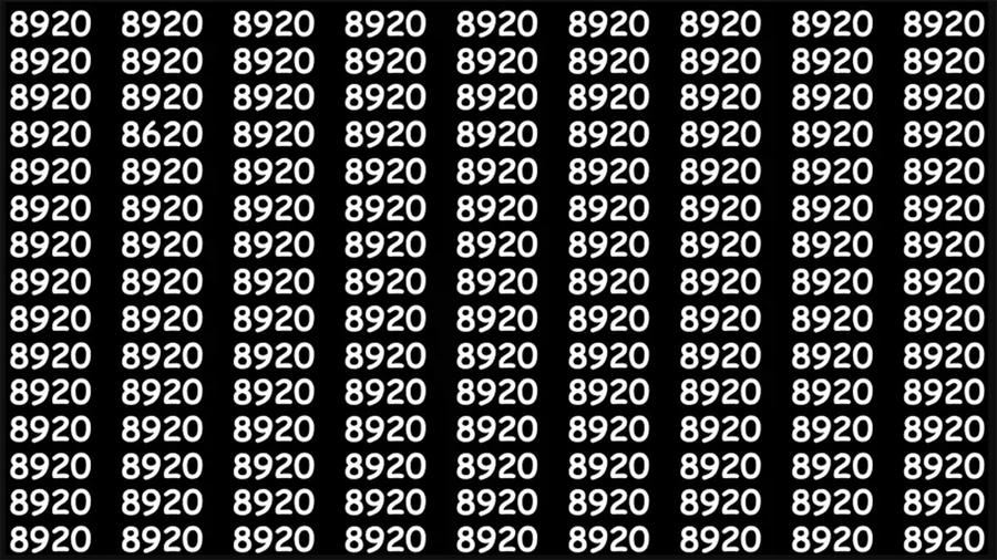 8920 rakamlarının arasındaki gizli rakamı bulun! Tabi şahin gibi gözünüz varsa...
