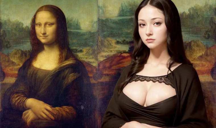 Yapay zeka 2023 model seksi bir Mona Lisa çizdi