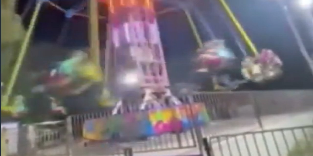İzmir'deki lunaparkta dehşet anları! Salıncak kapanmadı 6 kişi yaralandı