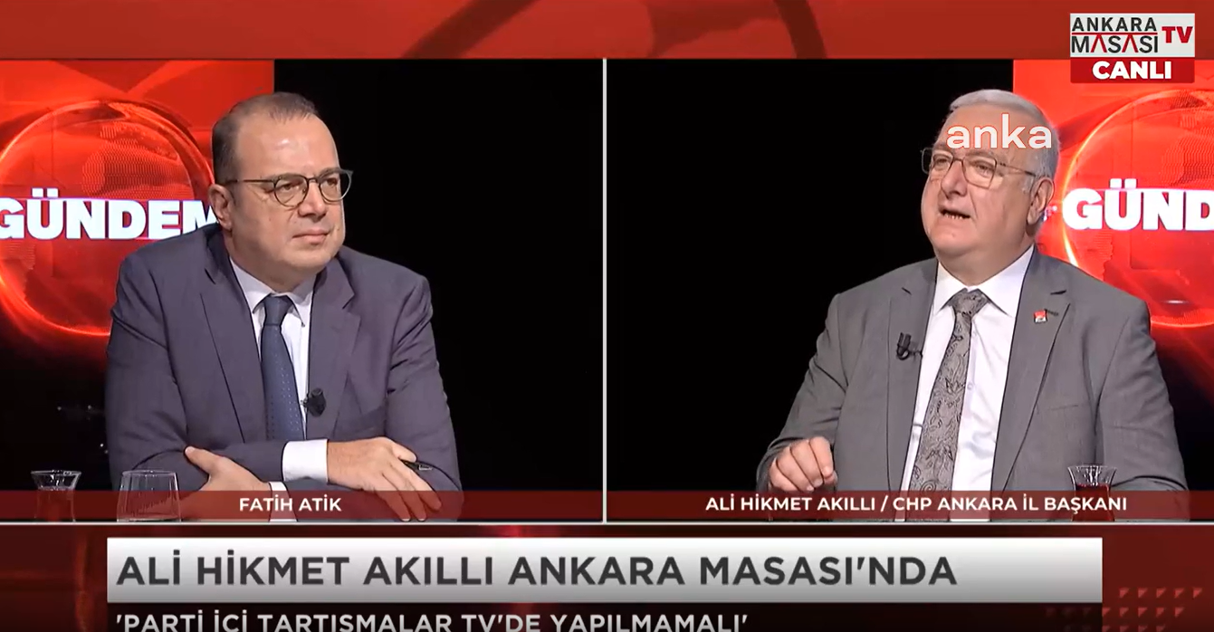 CHP Ankara İl Başkanı Ali Hikmet Akıllı: "Yerel seçimlere Genel Başkanımız ile gidilmesi gerektiği kanaatindeyiz"