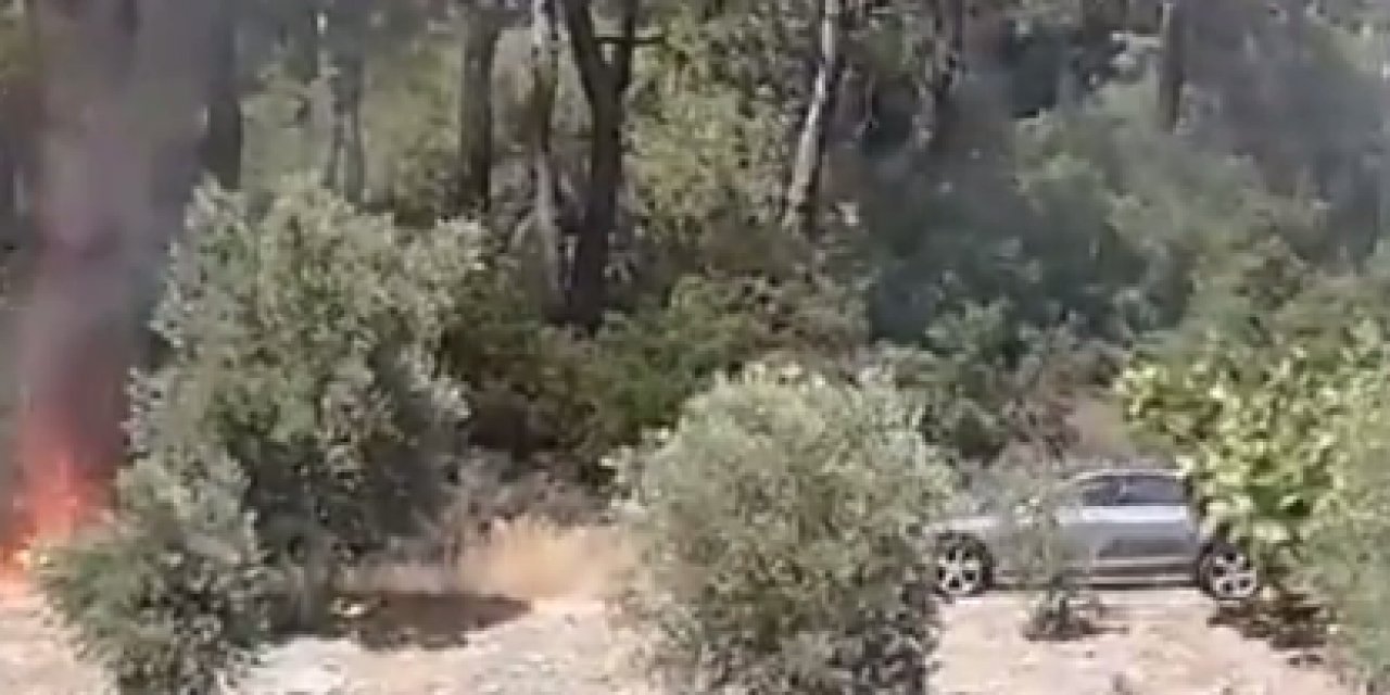 Muğla Milas'taki yangın böyle başladı! Jandarma, yangının başladığı noktadaki gizemli aracın peşine düştü