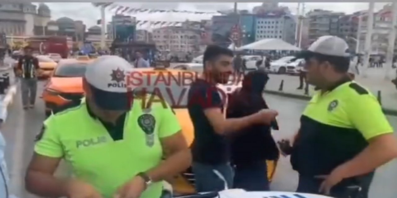 İstanbul'da taksi krizi bitmiyor! Sivil polisi araçtan indirip tehdit eden taksici gözaltına alındı