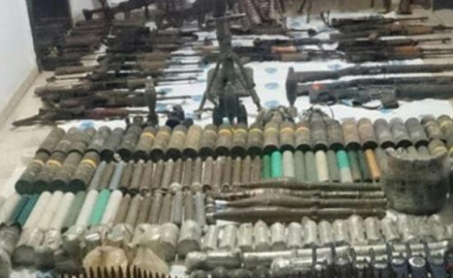 Şırnak'ta toprağa gömülü vaziyette çok sayıda mühimmat ele geçirildi