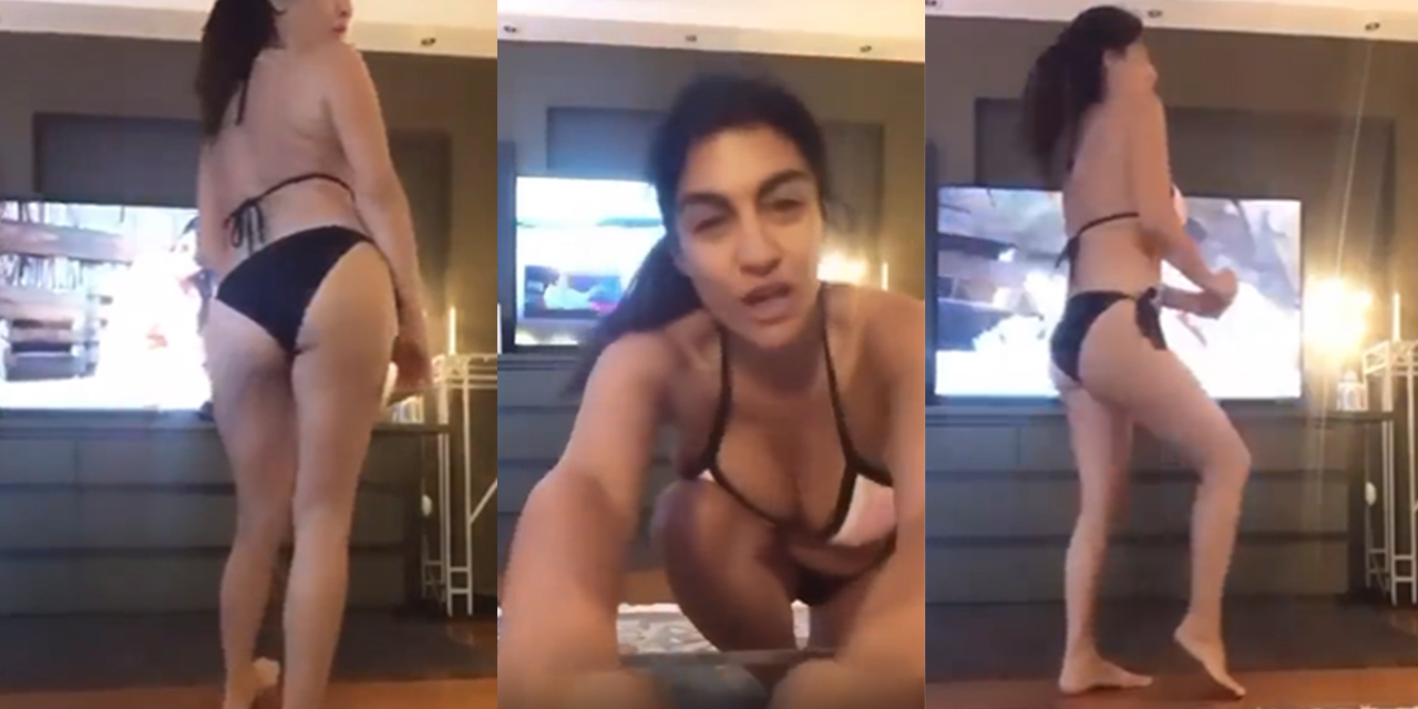 Tuğba Ekinci'den bikinili kalça dansı ve tuhaf 'umre' mesajı