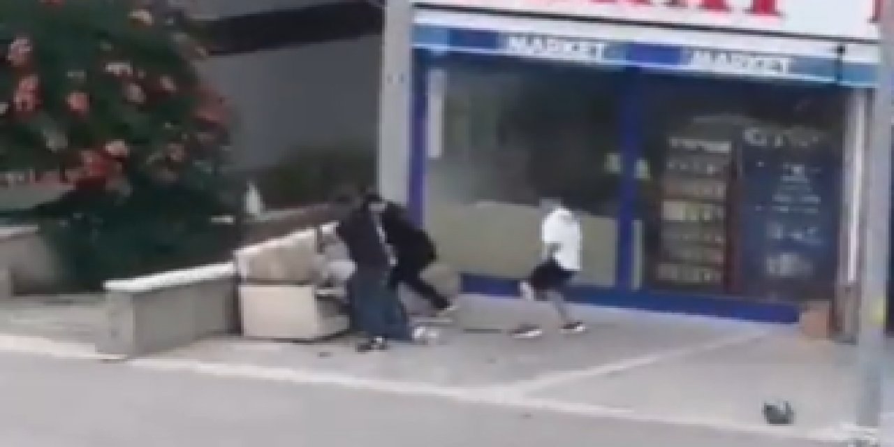 Ankara'nın göbeğinde kan donduran görüntüler! Haraç çetesi işletmeciyi darp edip, silahla vurdu