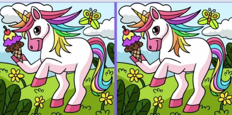 2 unicorn arasındaki farkı bulabilene aşk olsun! Sadece yüksek IQ'lular bulabilir