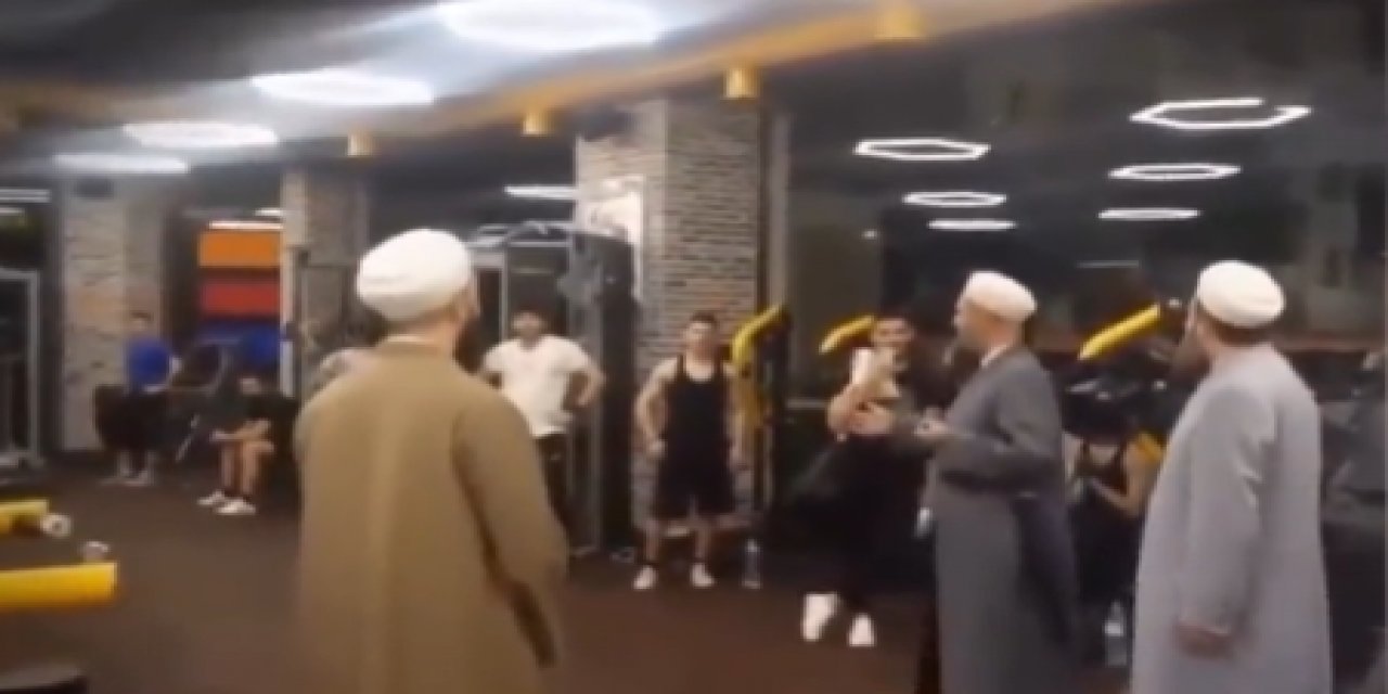 Tebliğciler fitness salonunda! Bastım tebliği kardo...