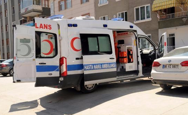 Ambulanstan patlama sesi geldi!