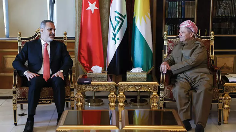 Bakan Fidan, Mesud Barzani ile görüştü