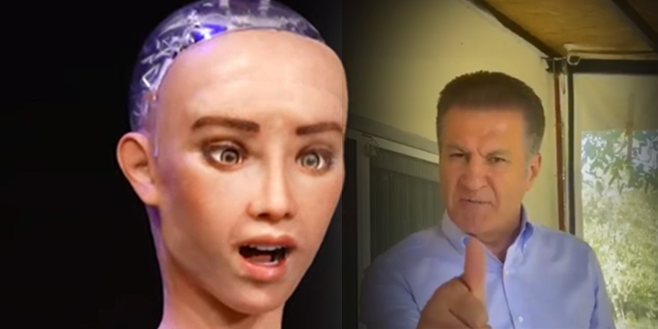 Mustafa Sarıgül, Robot Sophia'yı tehdit etti