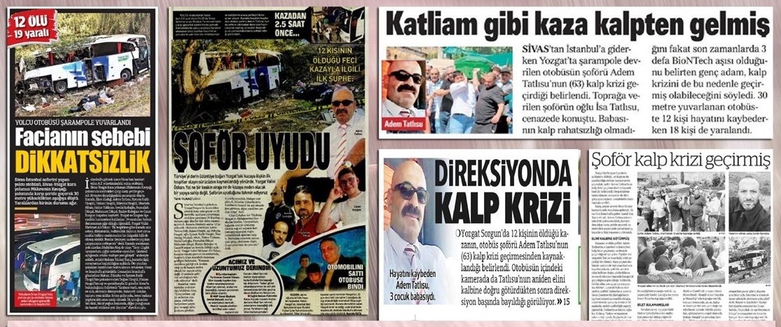 Faruk Bildirici yazdı: "Otobüs kazaları nasıl yazılmaz?"