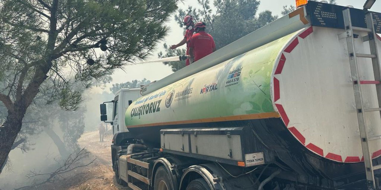Kartal Belediyesi Ekiplerinden Çanakkale’deki Yangın Mücadelesine Destek