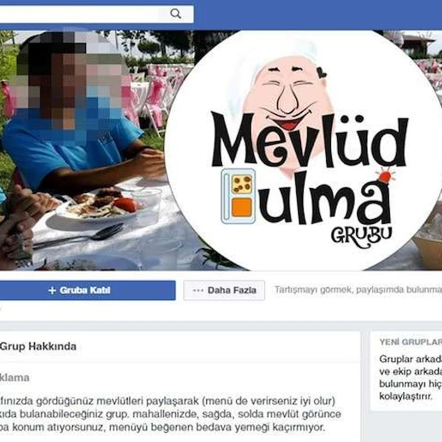 O ilimizde bedava yemek için "Mevlüt Bulma" grubu Kuruldu