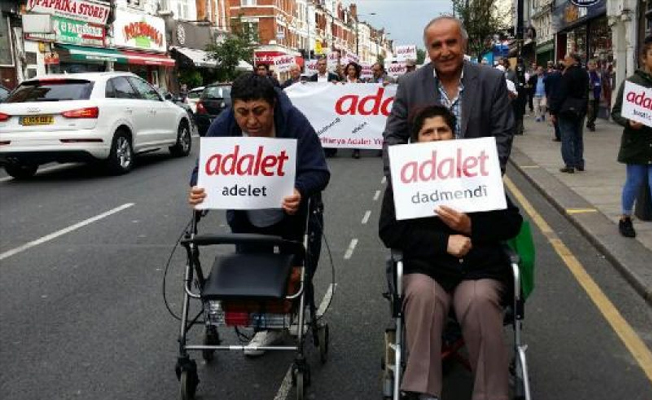 Londra da Adalet Yürüyüşü kervanına katılıyor