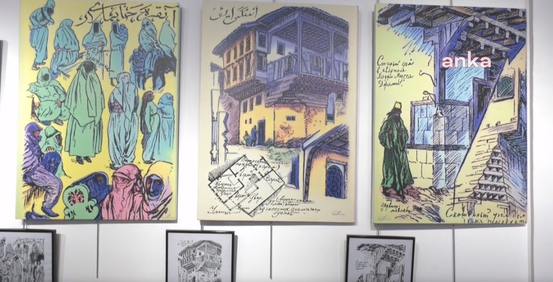 Rus ressamın 1922 Türkiye gezisindeki resimleri yapay zekayla günümüze uyarlandı