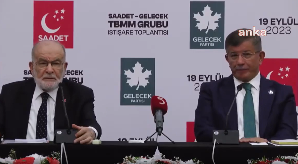 Saadet ve Gelecek'ten yerel seçimde ittifak mesajı! Temel Karamollaoğlu ve Ahmet Davutoğlu bir arada