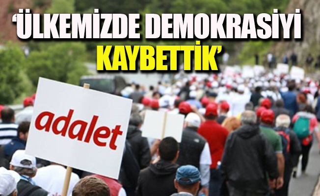 İngiliz gazetesi Adalet Yürüyüşü'nü manşetten verdi