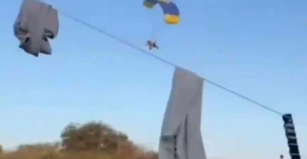 Hamaslıların paramotorla festival alanına indiği yeni görüntüler ortaya çıktı
