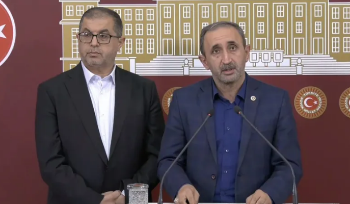 HÜDA-PAR, TBMM'de Hamas yetkililerini ağırladı, ortak basın açıklaması yaptı: "'Cuma Tufanı' etkinliği düzenleyeceğiz"