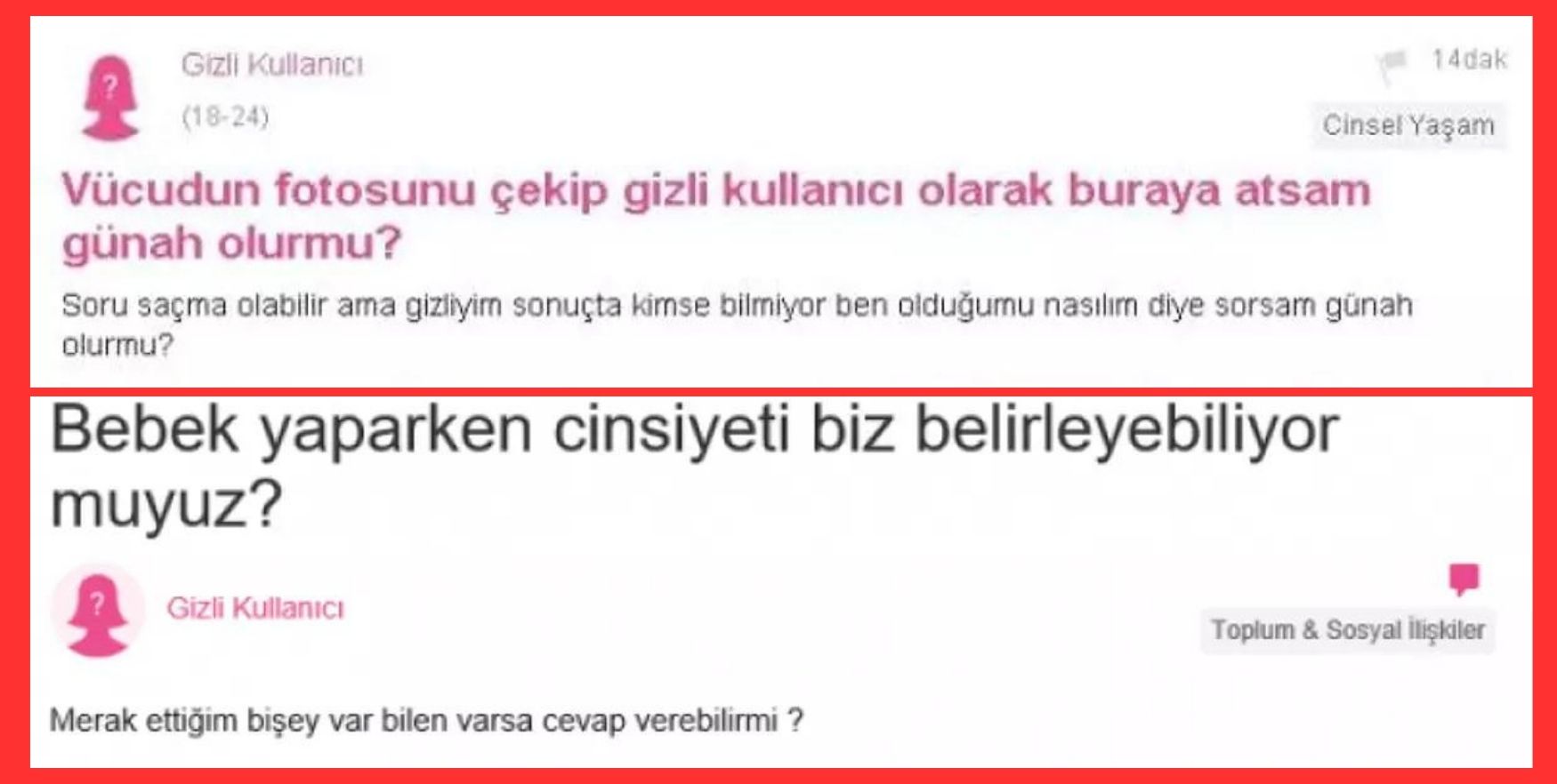 'Kızlar Soruyor' sitesinde güldüren absürt sorular