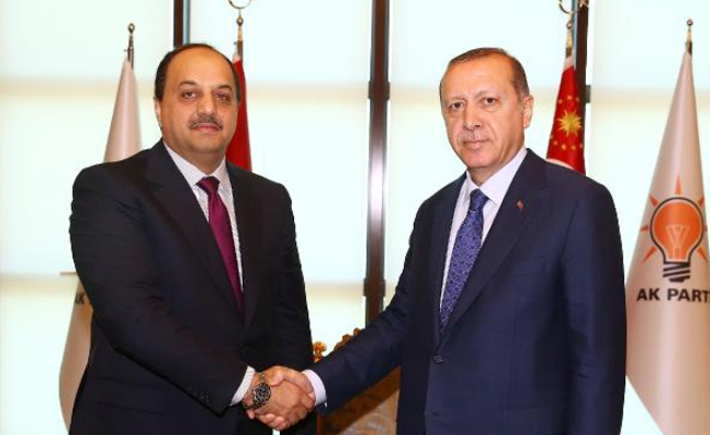 Erdoğan Katar Dışişleri Bakanı'nı AKP'de ağırladı