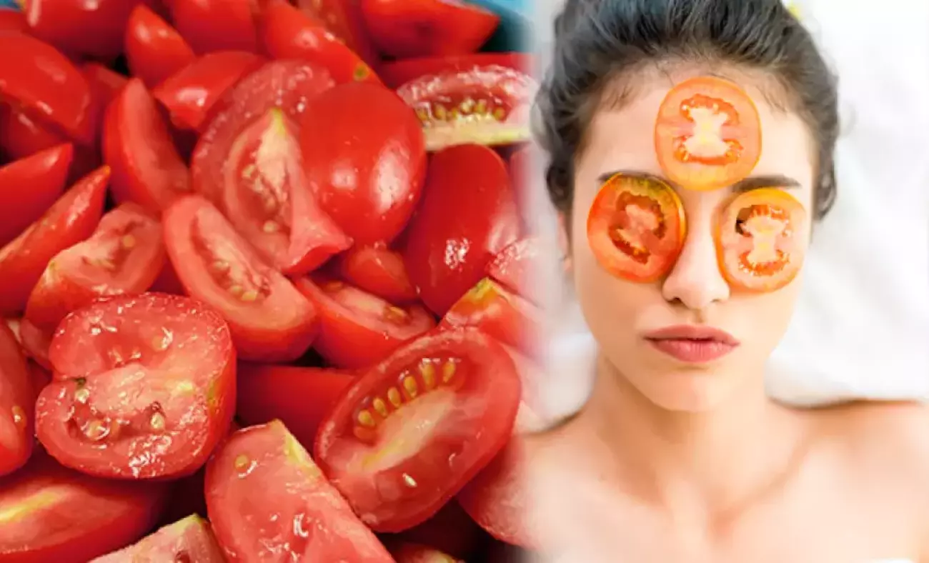 Domatesi suratınıza yapıştırdığınızda ne olur? Menemen gibi cildiniz olsun