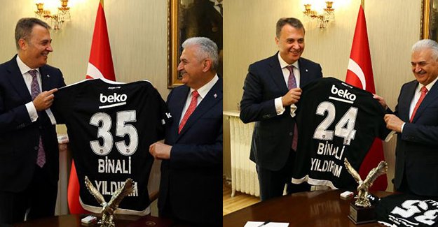 Başbakan Yıldırım'a Beşiktaş forması