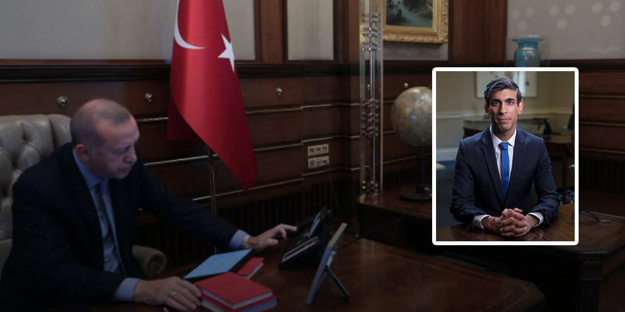 Cumhurbaşkanı Erdoğan, İngiltere Başbakanı Sunak ile görüştü! İsrail-Filistin çatışmasını konuştular
