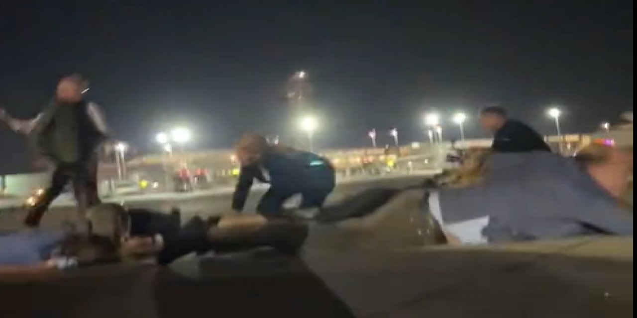 Almanya Başbakanı Tel Aviv'de saldırının ortasında kaldı! Kendilerini yere attılar
