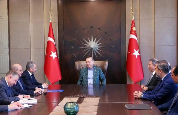 Erdoğan, Rusya Savunma Bakanı Şoygu'yu ağırladı