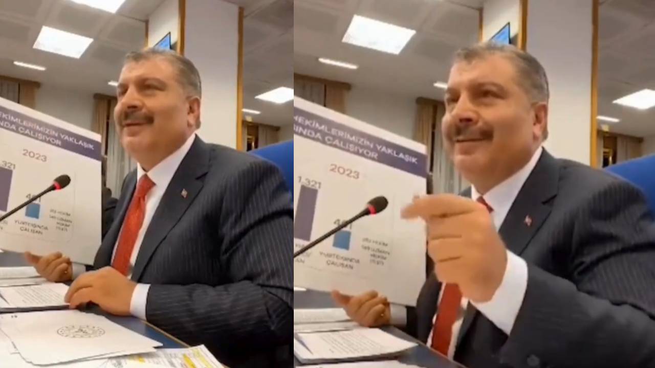 Sağlık Bakanı Fahrettin Koca'nın el işaretine tepki yağdı: "Utanıyoruz"