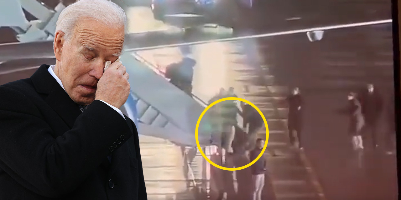 Joe Biden uçak merdivenlerinden aşağı yuvarlandı