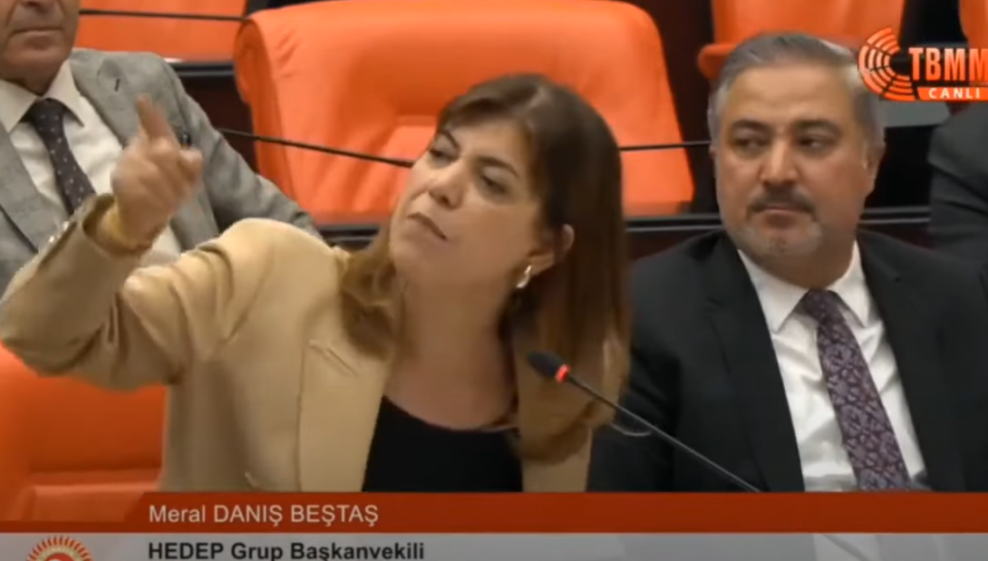 HEDEP'li Meral Danış Beştaş, AKP'li vekile böyle seslendi: "Terörist senin babandır"
