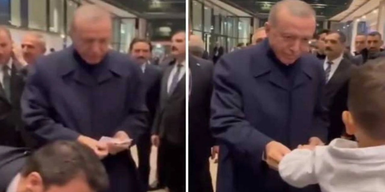Erdoğan, Almanya ziyaretinde çocuklara 200 TL, yani 6 euro dağıttı! Veli Ağbaba: "Çocuklar parayı bozdurana kadar umarım daha da düşmez…"