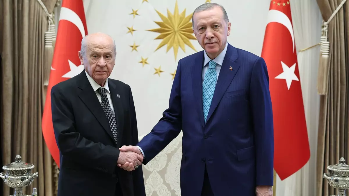 Cumhurbaşkanı Erdoğan ve Bahçeli Bir Araya Geldi