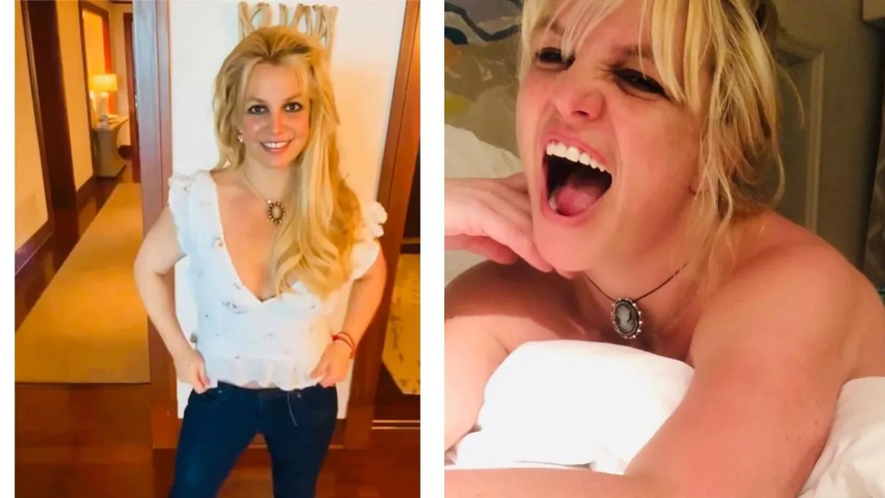 Britney Spears'tan çıplak yatak pozu