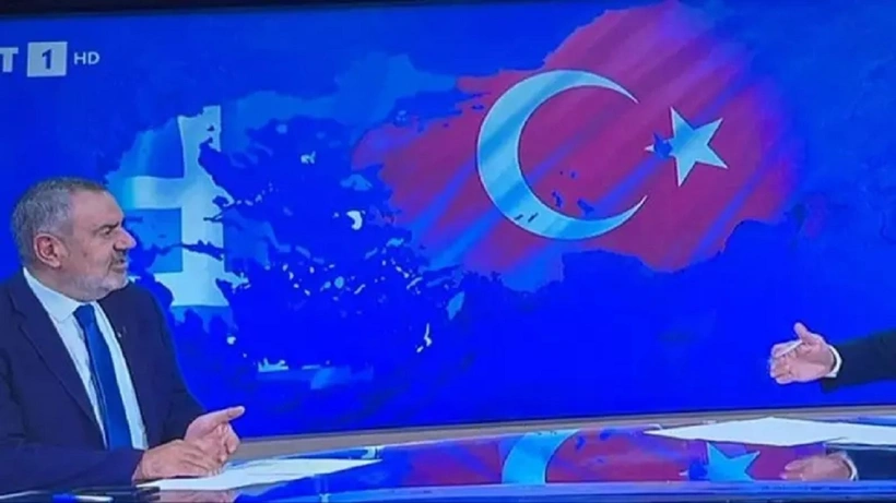 Yunan devlet televizyonunda skandal hata! Türkiye haritasını böyle verdiler