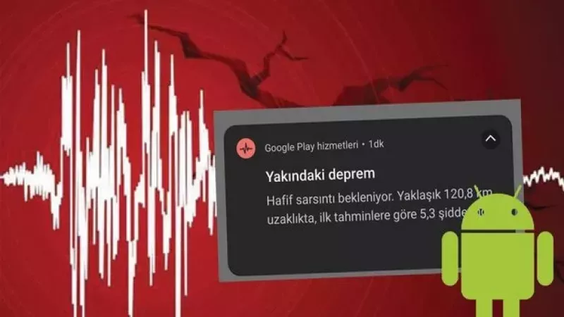 O uygulama depremi önceden bildi, kullanıcılara mesaj gitti