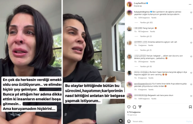 Eylül Öztürk gözyaşlarına boğuldu: Kariyerimin nasıl bittiğini anlatan belgesel yapacağım