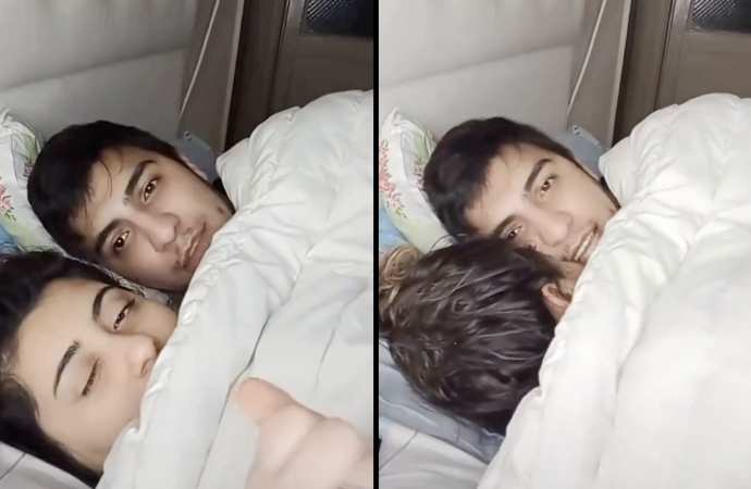 TikTok saçmalıkları nerede son bulacak? Karısıyla yatakta canlı yayın açtı