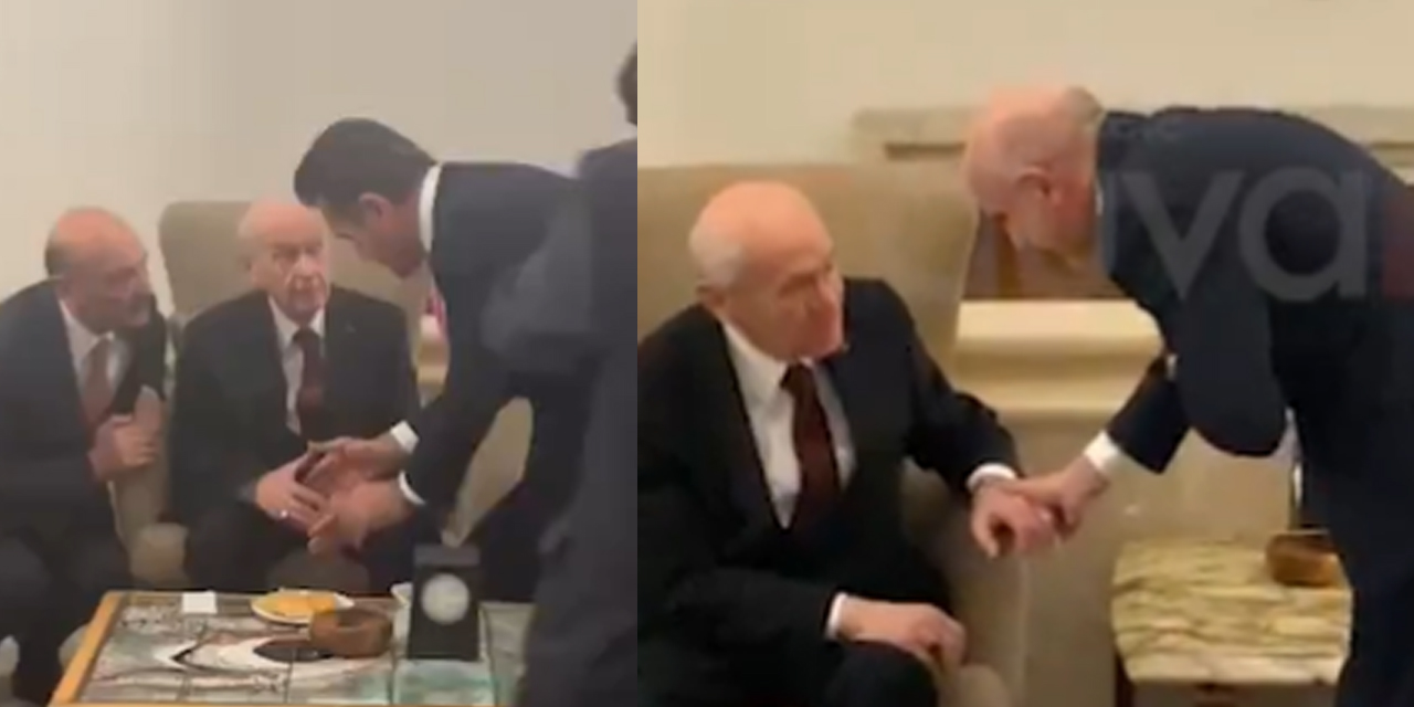 Mustafa Sarıgül, Ali Öztunç ve Devlet Bahçeli arasında samimi görüntüler
