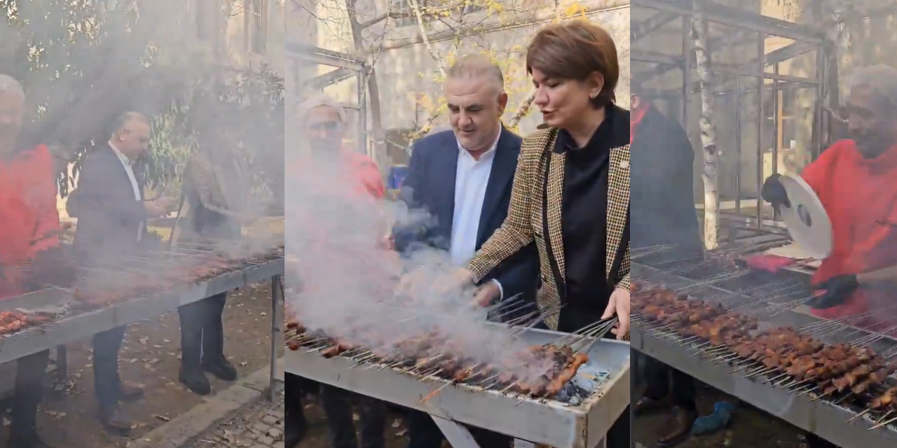 AKP'li vekilden Meclis'te mangal partisi! Vatandaş duman, vekiller duman altı