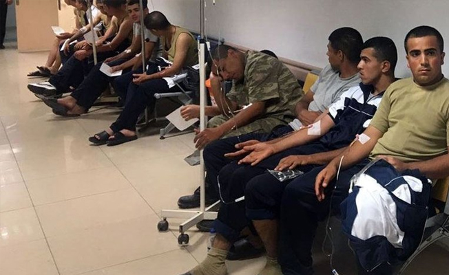 Zehirlenen askerlerle yeni gelişme